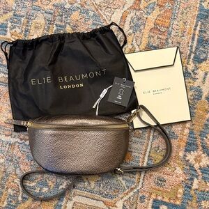 Elite Beaumont Metallic Brown Crossbody Bag